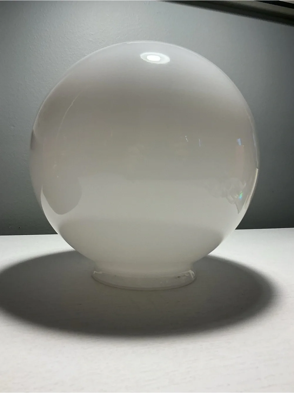 Vintage White Milk Glass Replacement Globe